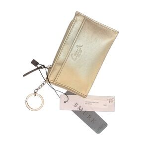 Coach Metallic Gold Keychain Card Holder